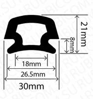 Профиль резиновый RCHD30X21W