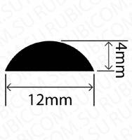 Профиль резиновый RCSD12X4W