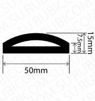 Профиль резиновый RCHD50X15W