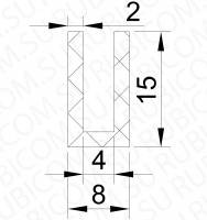 Профиль резиновый  8-15-2