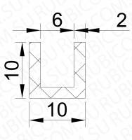 Профиль резиновый  10-10-2