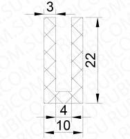 Профиль резиновый  10-22-3