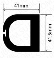 Профиль резиновый RCHD41.5X41W