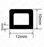 Профиль резиновый RCHD12X10W