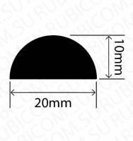 Профиль резиновый RCSD20X10W