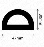 Профиль резиновый RCHD47X30W