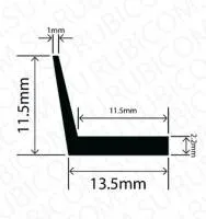 Профиль резиновый RBAP13.5X11.5L