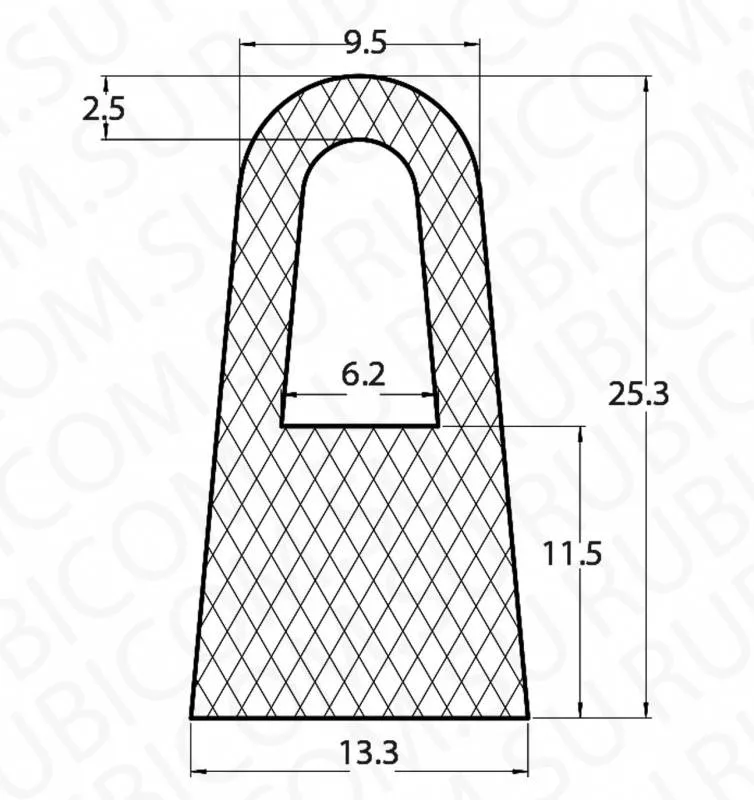 профиль силиконовый se6187