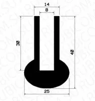Уплотнитель резиновый SLRB0515