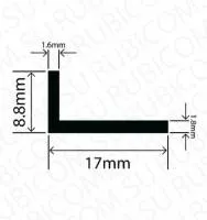 Профиль резиновый RBAP17X8.8L