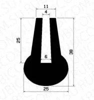 Уплотнитель резиновый SLRB0514