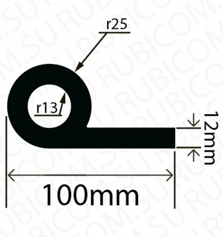 профиль резиновый rc10050