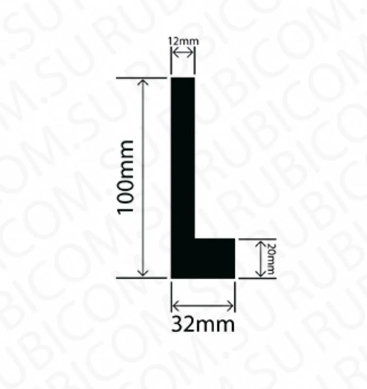 профиль резиновый rbap32x100w