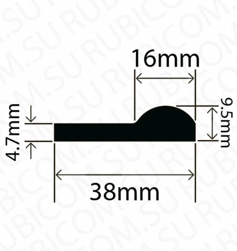 профиль резиновый rc3809