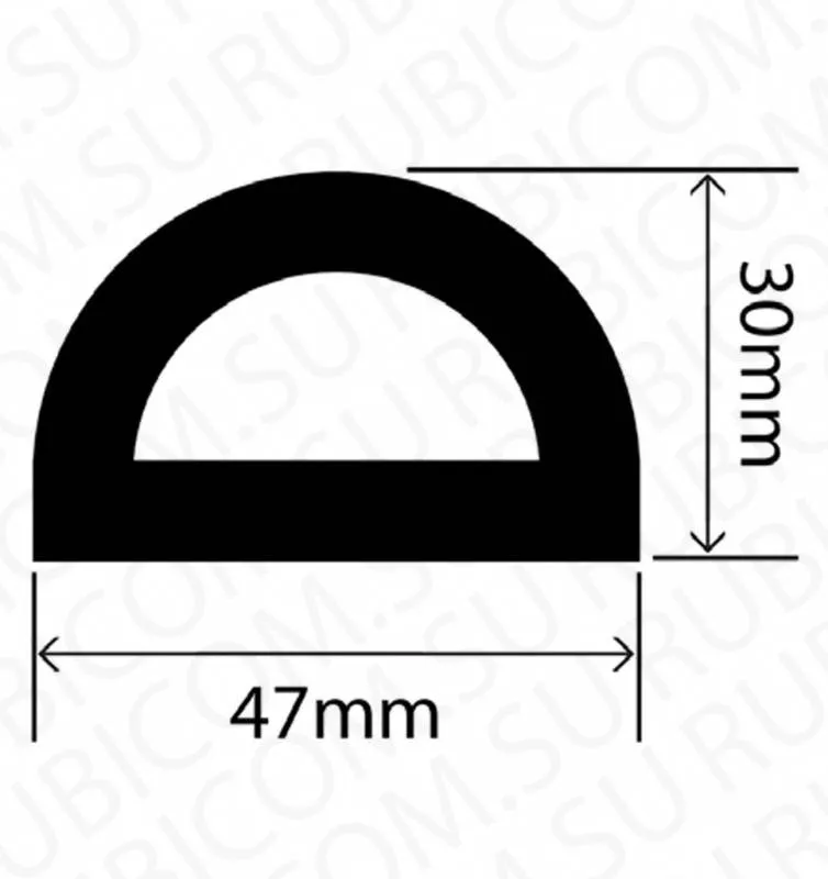 профиль резиновый rchd47x30w