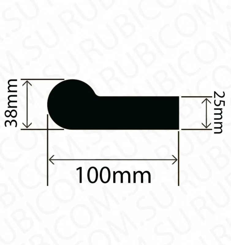 профиль резиновый rc10038
