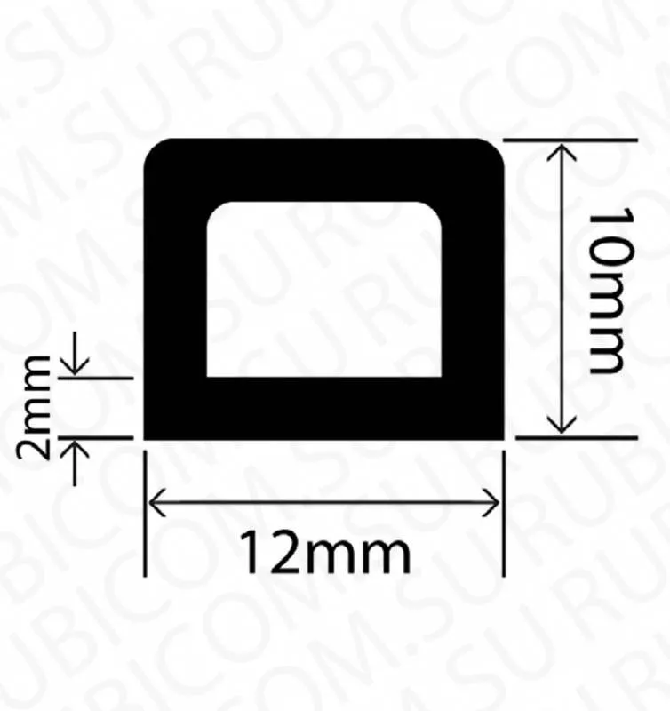 профиль резиновый rchd12x10w