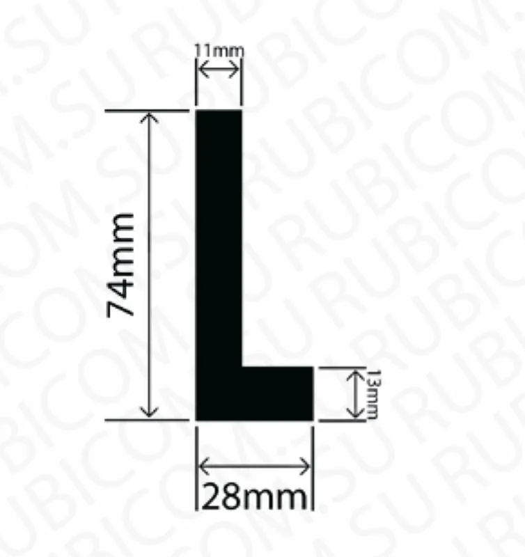 профиль резиновый rbap28x74w