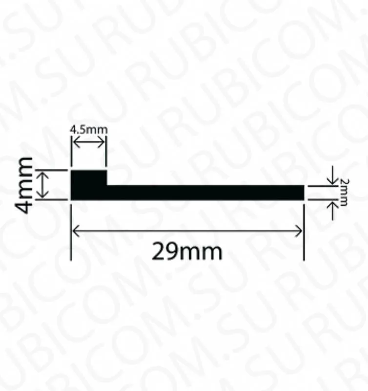 профиль резиновый rbap29x4l