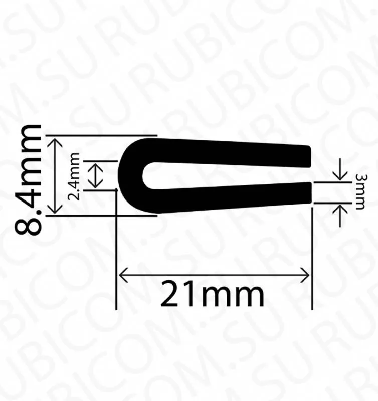 профиль резиновый rb-b49