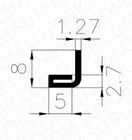 Уплотнитель резиновый SLRB0523