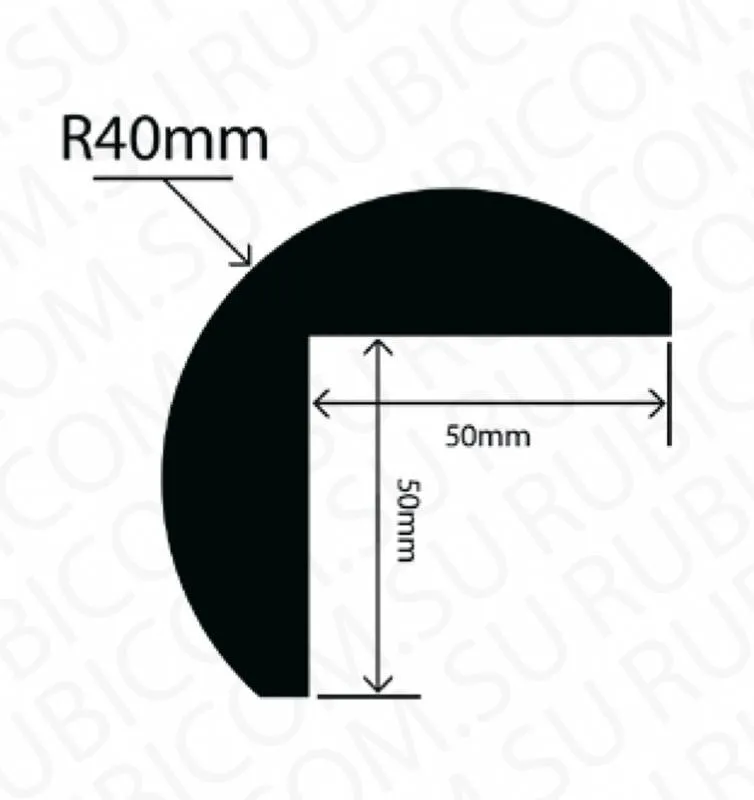 профиль резиновый rbap50x50-3w