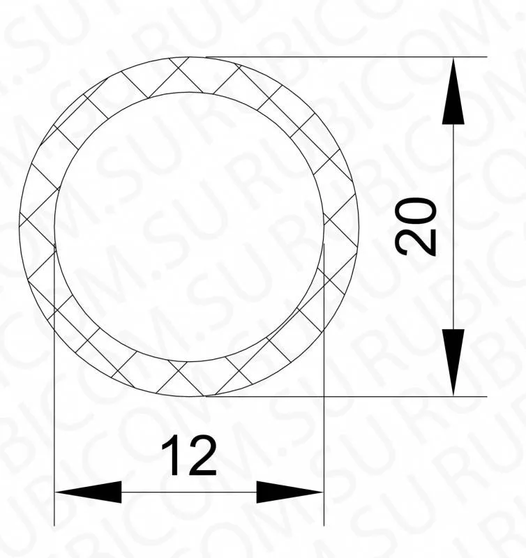 резиновая трубка 1-1М 12Х4
