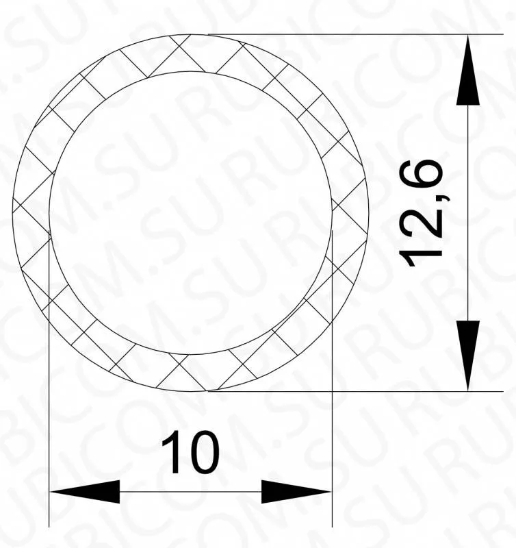 трубка 1-3м 10х1,3