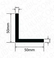 Профиль резиновый RBAP50X50-2W