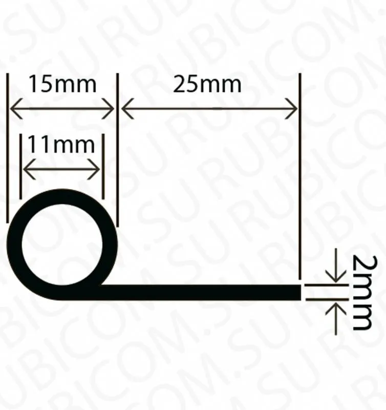 профиль резиновый rc1532