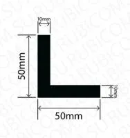 Профиль резиновый RBAP50X50W