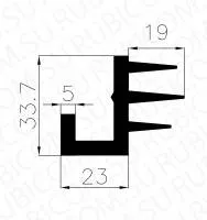 Уплотнитель резиновый SLRB0524