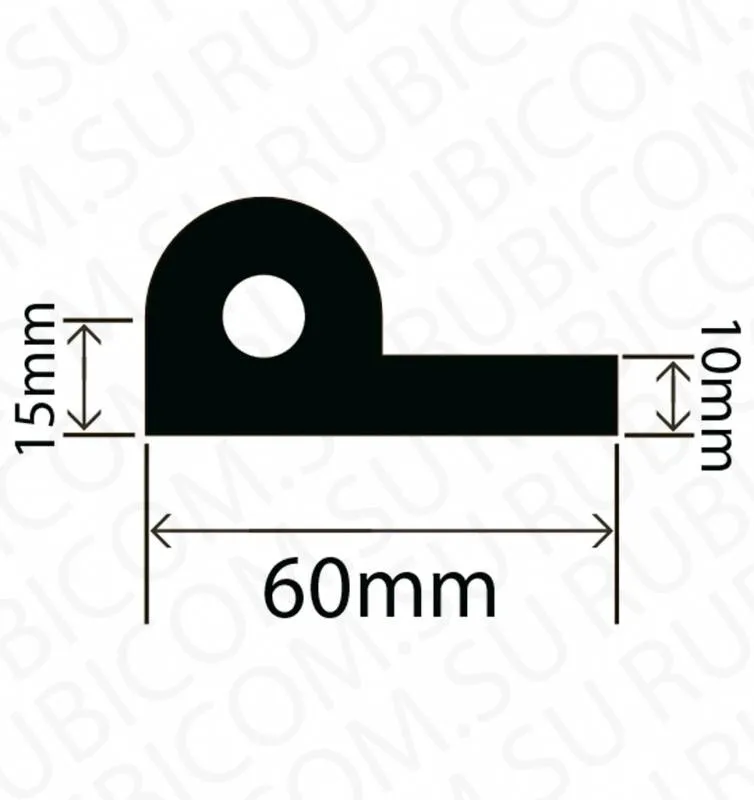 профиль резиновый rc6030