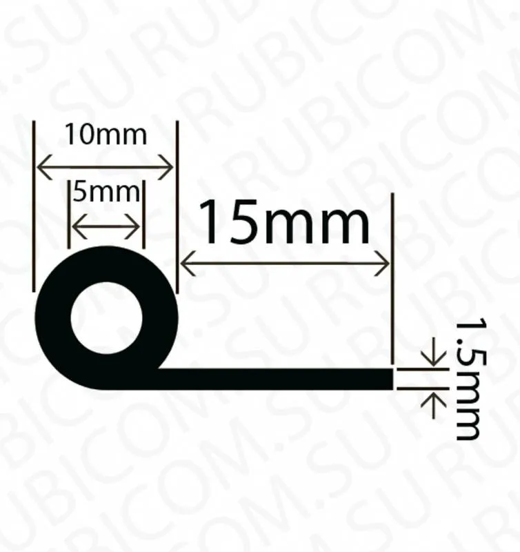 профиль резиновый rc1015