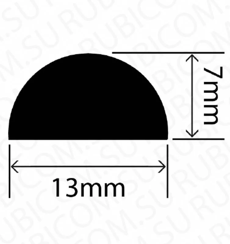 профиль резиновый rcsd13x7w