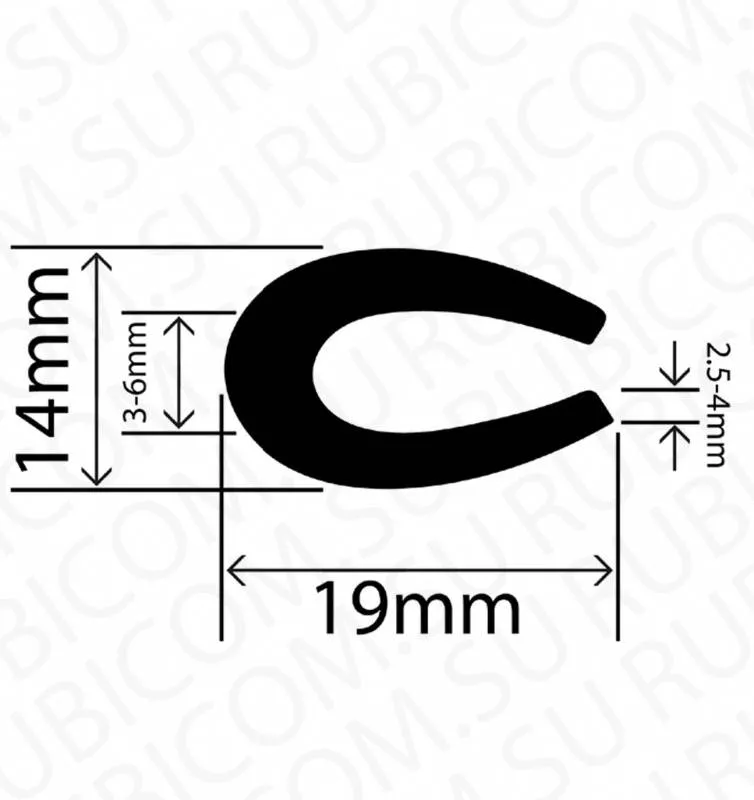 профиль резиновый rb-b1638