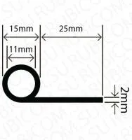 Профиль резиновый RC1532