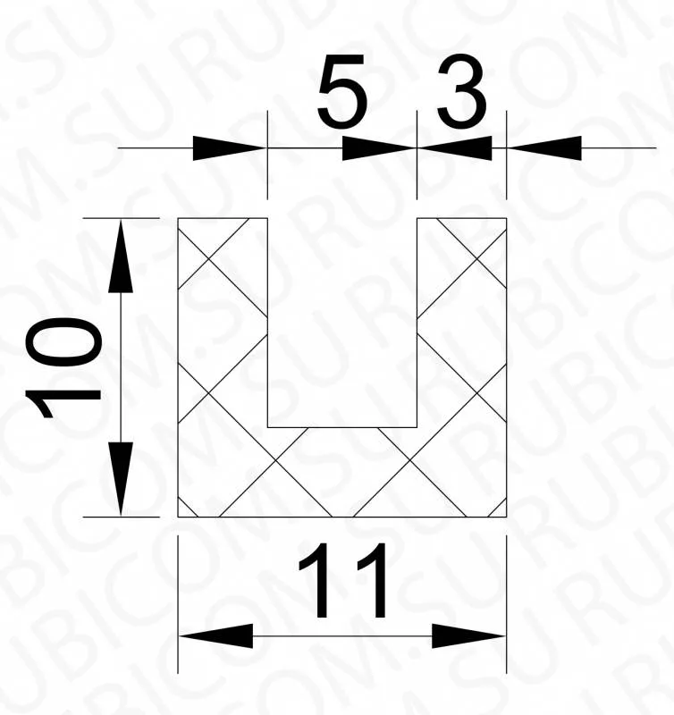 профиль резиновый  11-10-3